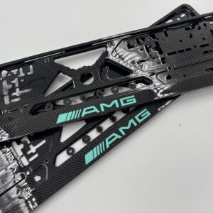 2x Mercedes Benz AMG Number Plate Frames